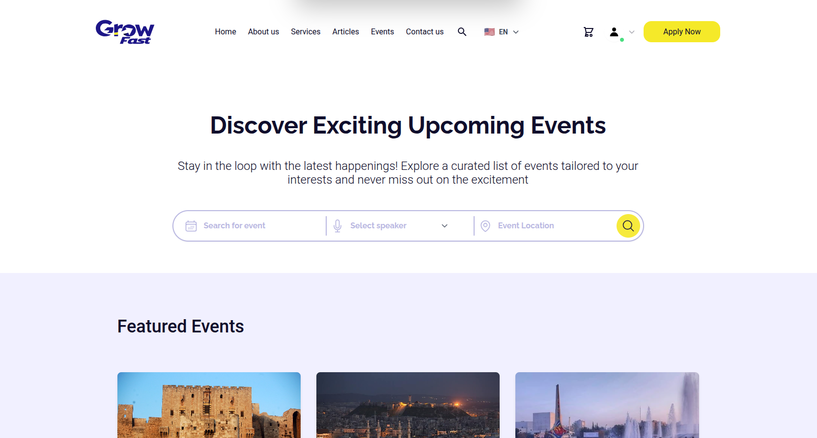 GrowFast — Accelerator Platform for Startups, Events, and Jobs - Image 1