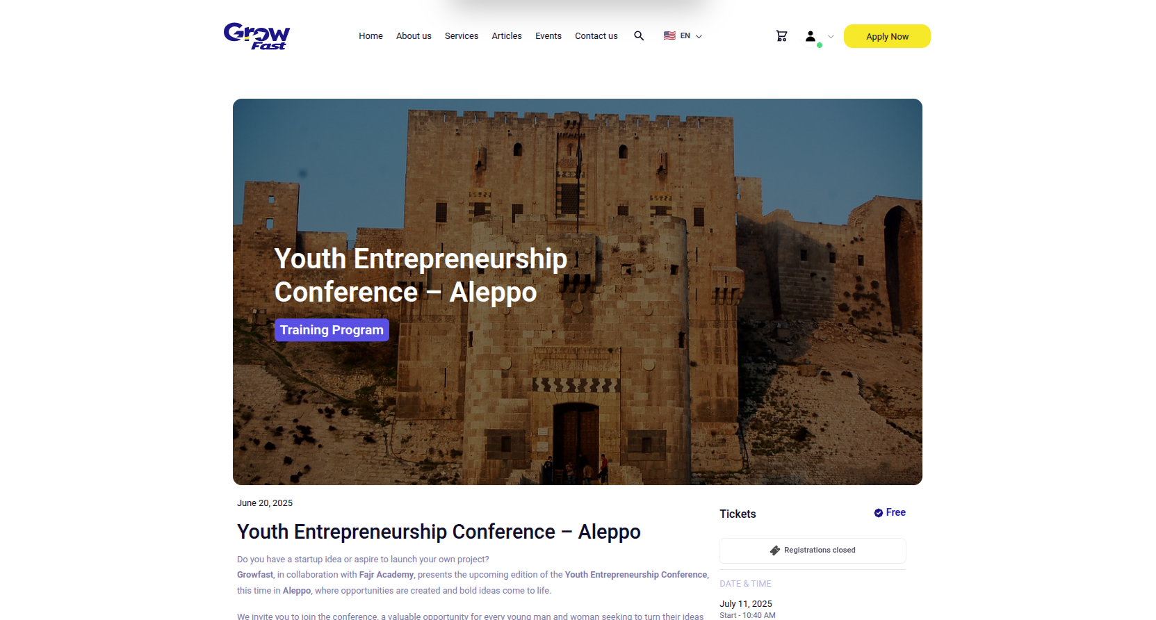 GrowFast — Accelerator Platform for Startups, Events, and Jobs - Image 2